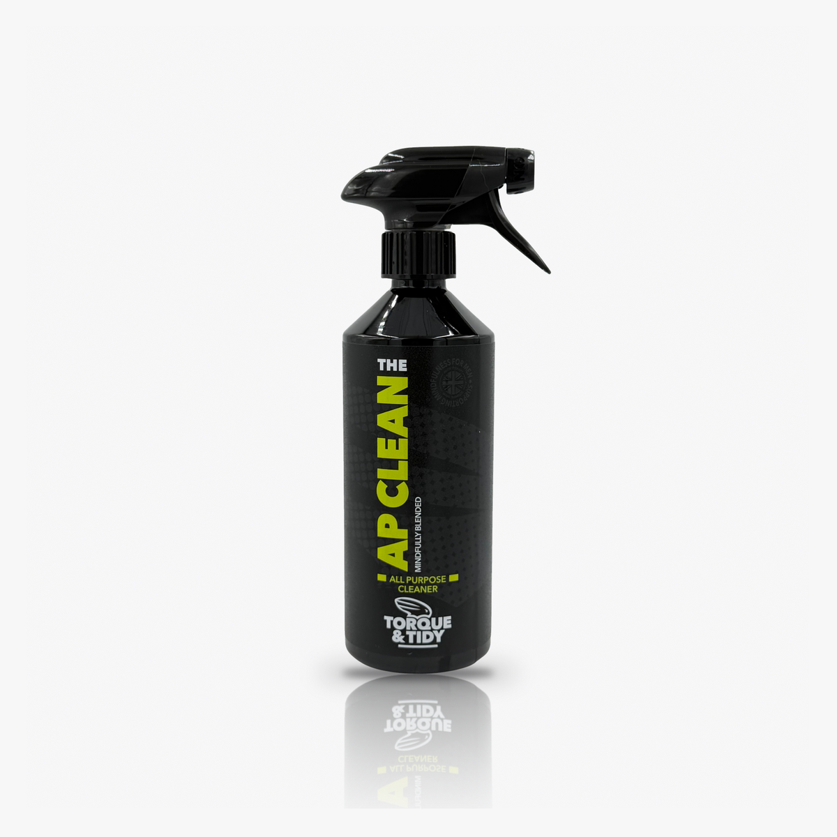 The AP Clean all purpose cleaner in a trigger spray bottle