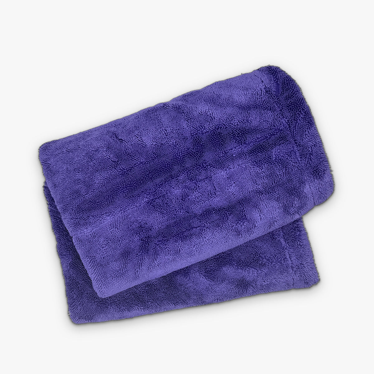 The Dry Towel, purple microfibre drying towel, folded