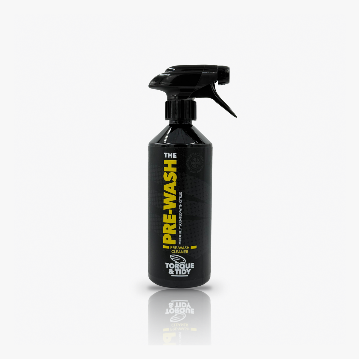 The Pre Wash car pre-wash cleaner in a trigger spray bottle
