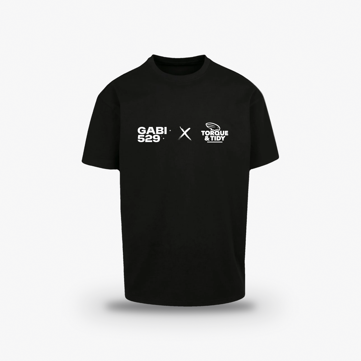 GABI 529 Tee, front with GABI 529 x Torque & Tidy logo