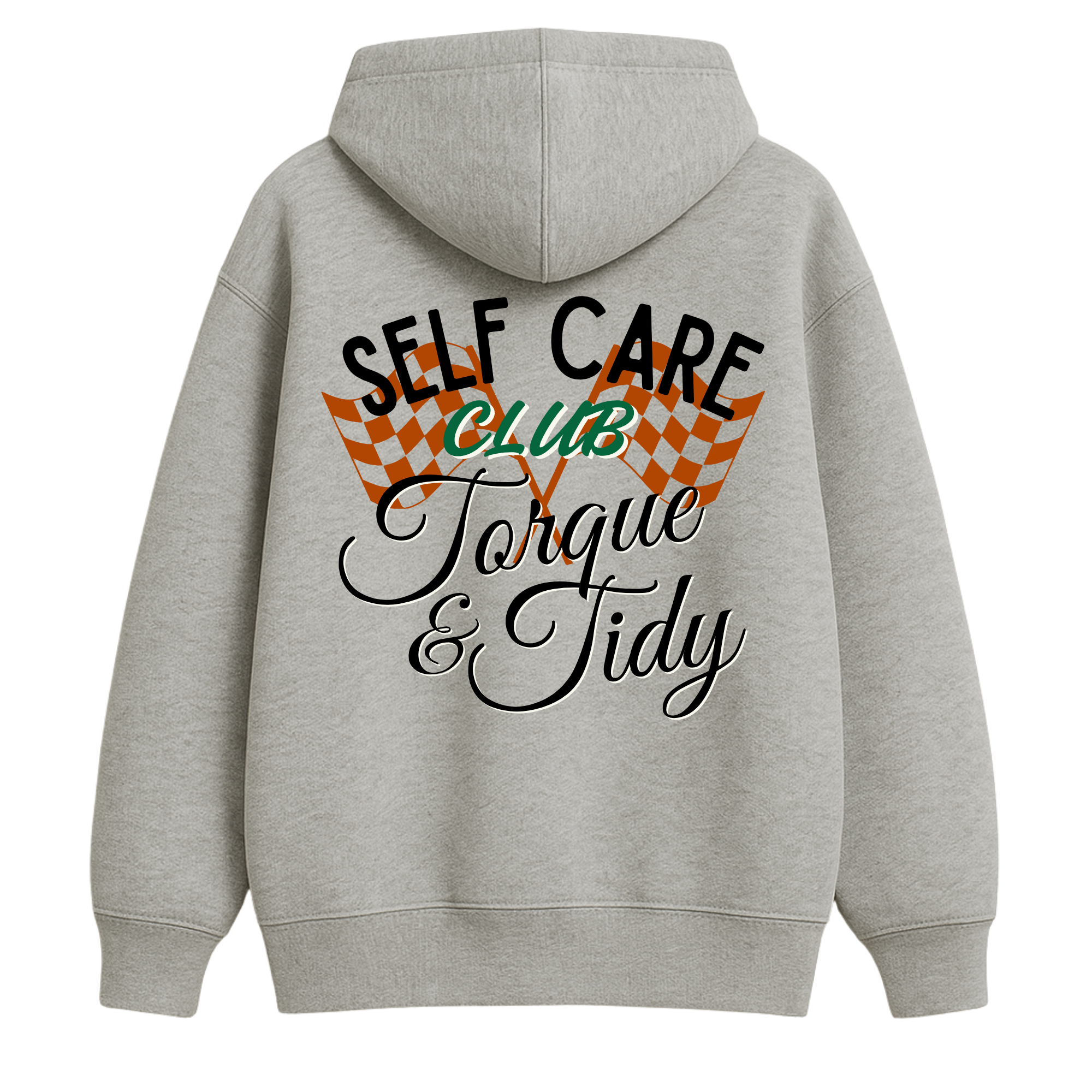 Self Care Club Gray Car Detailing Hoodie UK