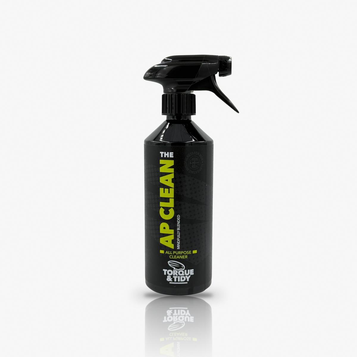 The AP Clean all purpose cleaner in a trigger spray bottle