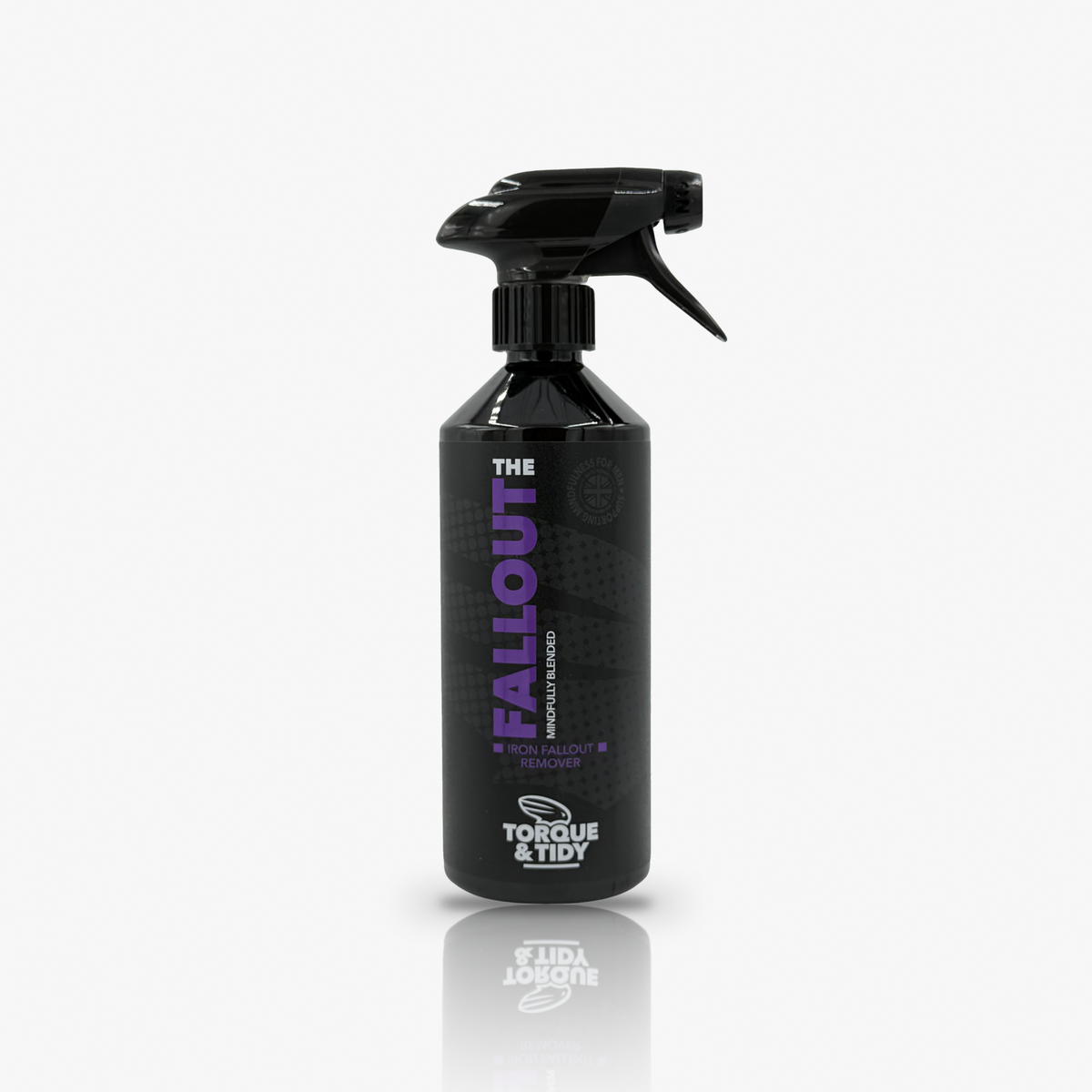 The Fallout iron fallout remover in a trigger spray bottle