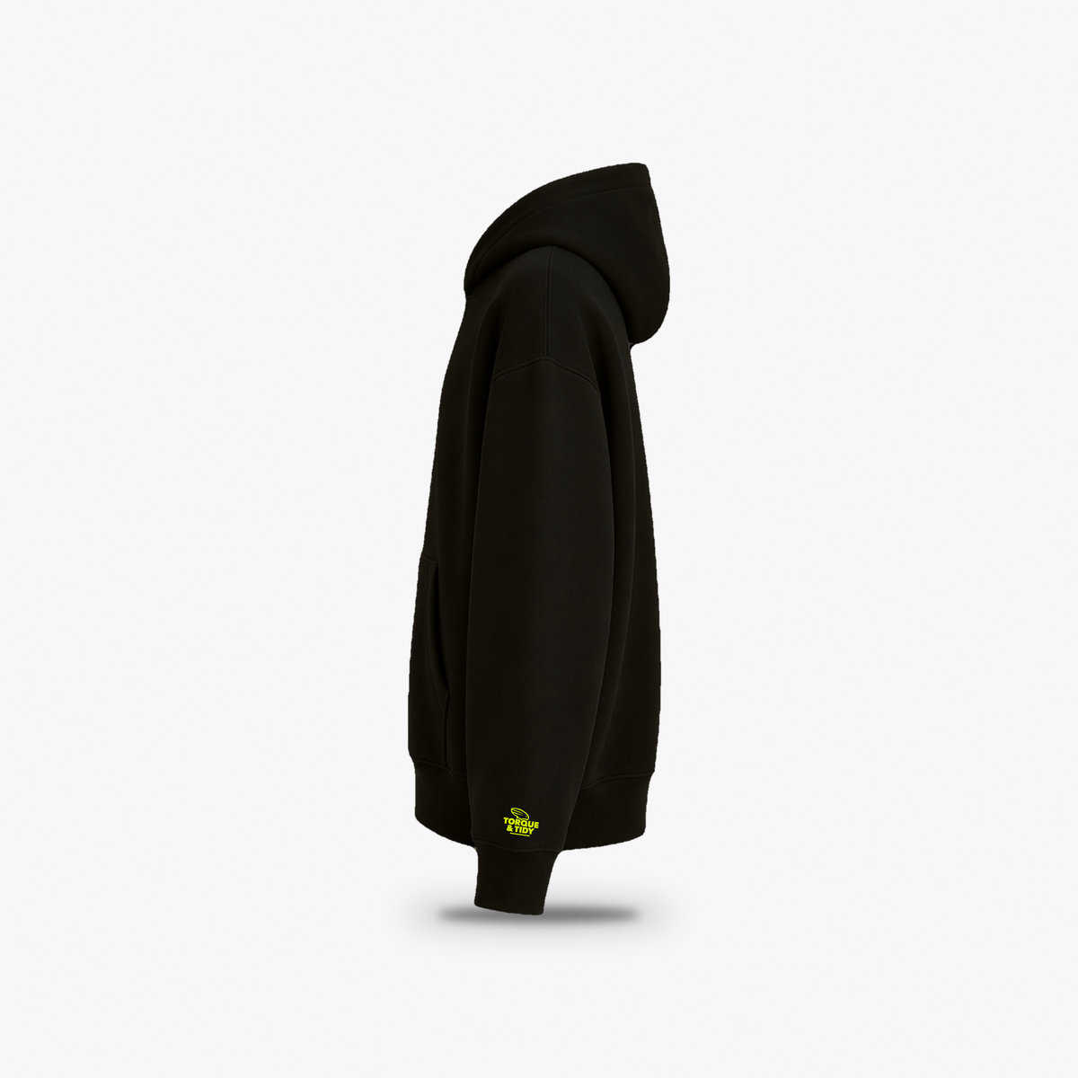 Chappy 503 Hoodie, side view with sleeve logo