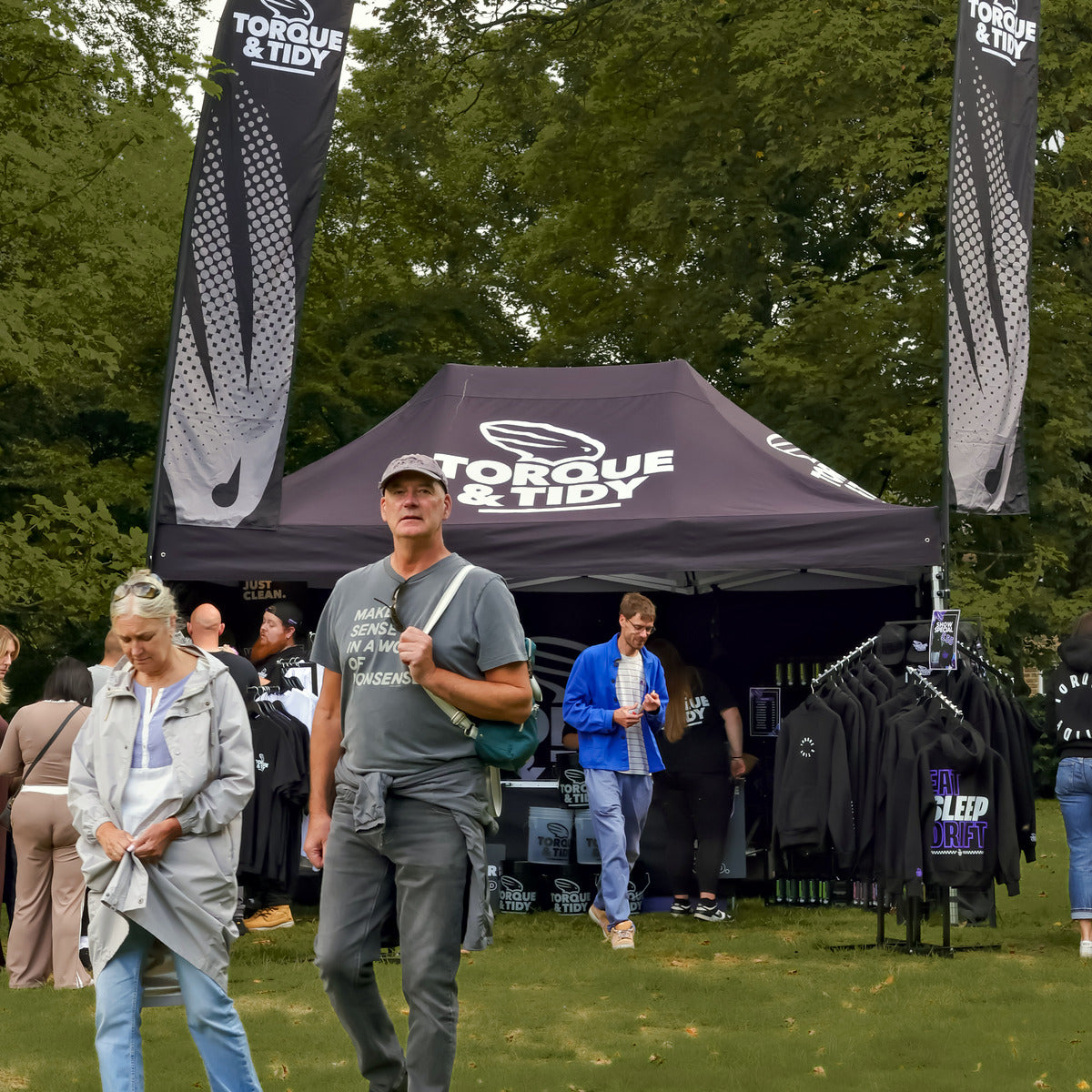 The Torque & Tidy stand at an event